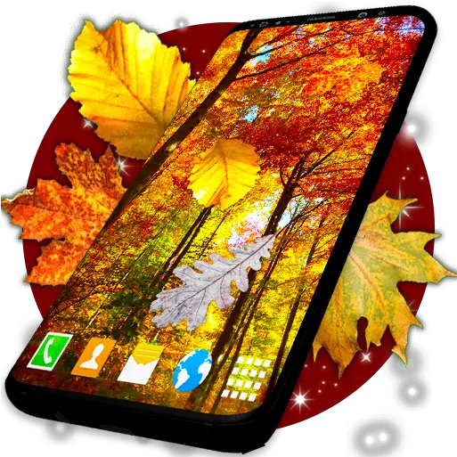 Autumn Leaves Live Wallpaper Forest Themes Orange Colour Ki Pattiyon Wale Png Falling Leaves Transparent Background
