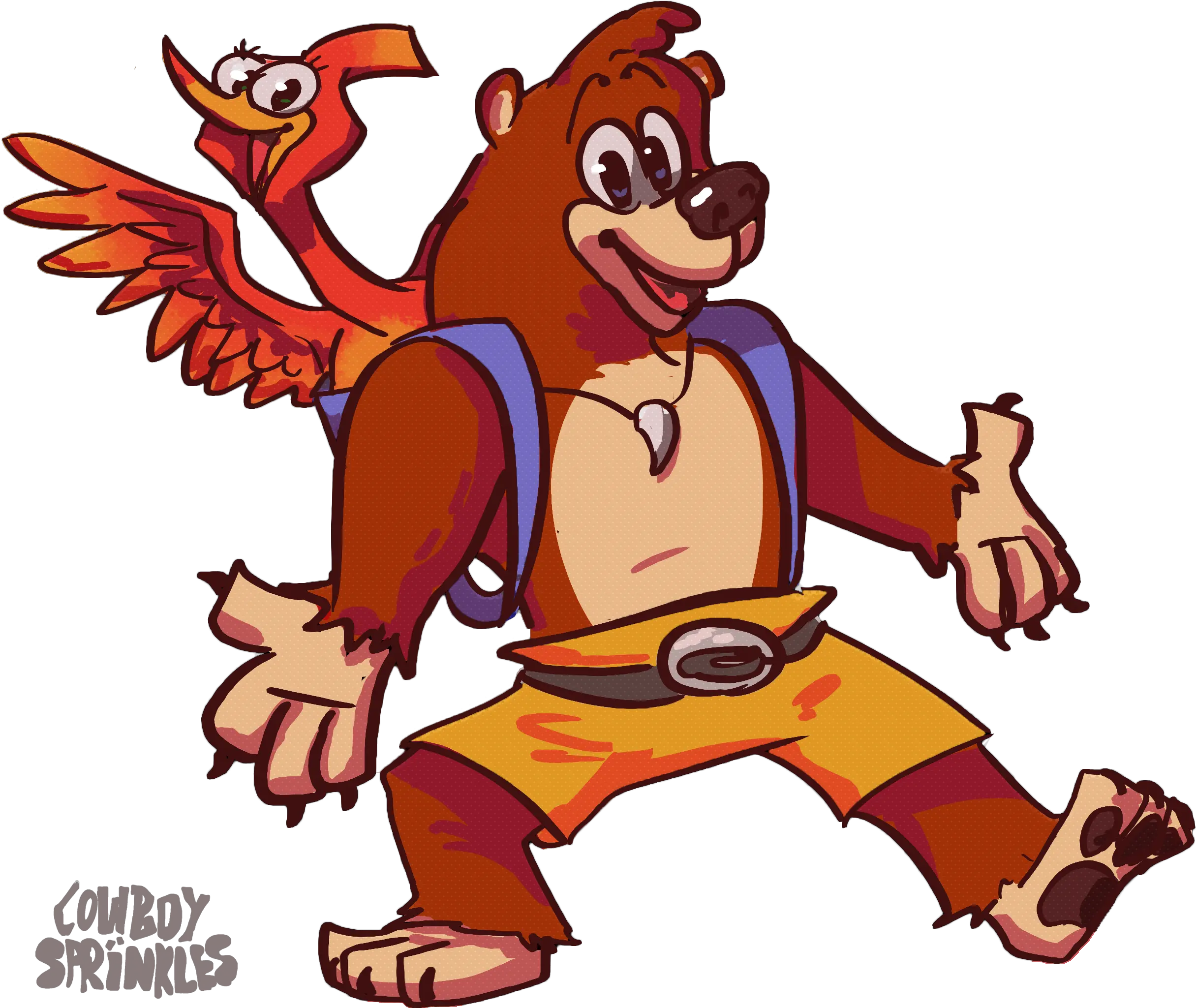 Inktober Day 22 Banjo And Kazooie By Cowboysprinkles On Fictional Character Png Banjo Kazooie Png