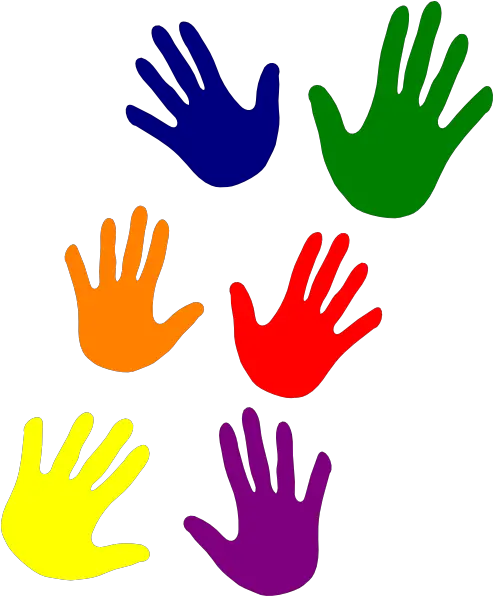 Hands Various Colors Ladder Clip Art At Clkercom Vector Color Hand Clip Art Png Hands Transparent