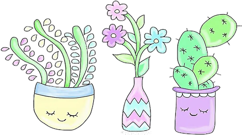 Plant Png Tumblr Plants Clipart Aesthetic Cactus Kawaii Aesthetic Plant Clipart Png Cactus Clipart Png