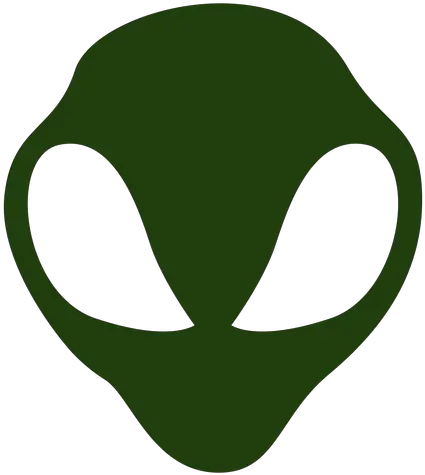 Big Eyes Alien Head Silhouette Png