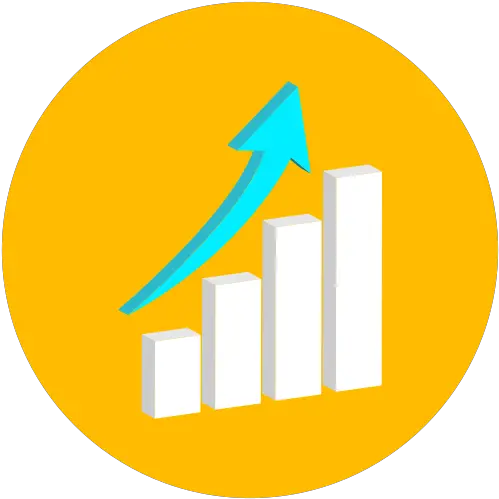 Profit Growth Icon In Infographic Style Statistics Clipart Png Growth Chart Icon