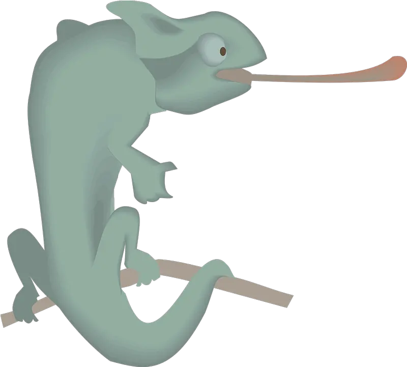Branch Green Chameleon Free Vector Graphic On Pixabay Adaptation Of A Chameleon Png Chameleon Png