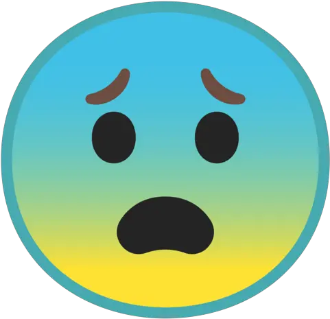 Fearful Face Emoji Griffith Observatory Png Scared Emoji Png