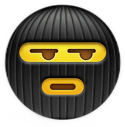 Emoji Emojis Emojisticker Sticker By Christy Newton Burglar Emoji Png Ski Mask Transparent