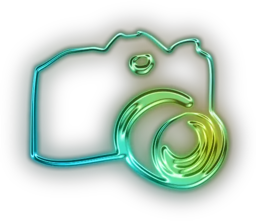 Camera Icon Art Png Glowing Icon