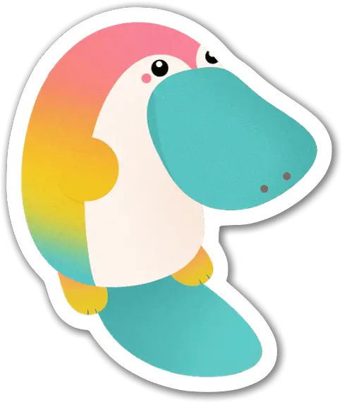 Platypus Stickerapp Cartoon Png Platypus Png