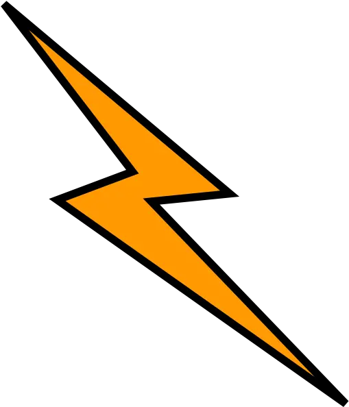 Download Orange Bolt Clip Art Clip Art Png Lightning Bolts Png