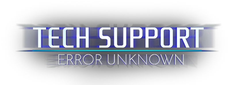 Error Unknown Horizontal Png Tech Support Png