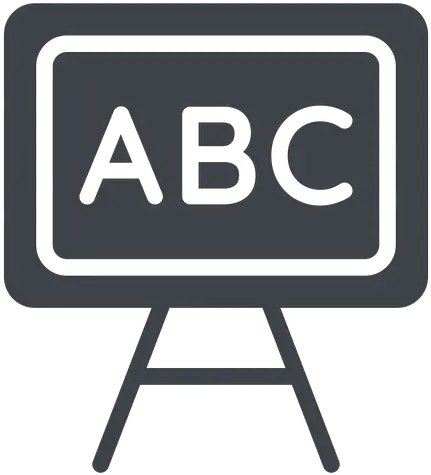 Abc Chalkboard Flat Icon Transparent Png U0026 Svg Vector File Abc Icono Abc Logo Png