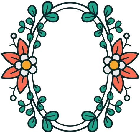 Ornament Oval Floral Frame Transparent Png U0026 Svg Vector File Vector Oval Floral Frame Png Oval Border Png