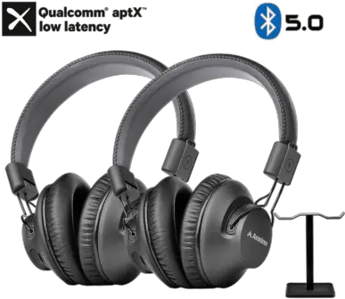 As9pa Set Dual Headphone For Tv Png Headphones Logo