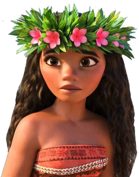 Moana Disney Flowercrown Ponlynesian Hawaiian Cute Ador Disney Moana Png Moana Transparent Background