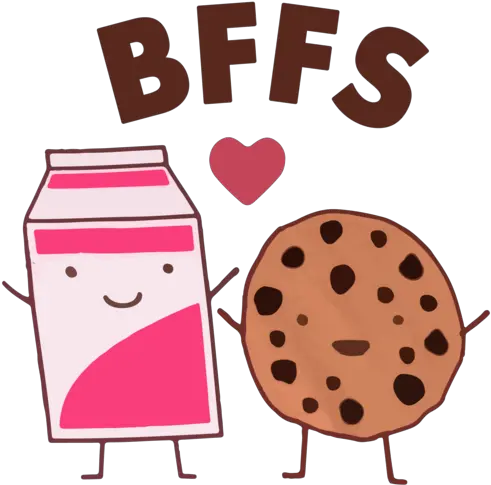 Download Milk And Cookie Bff Funny Best Friends Clipart Png Bff Png