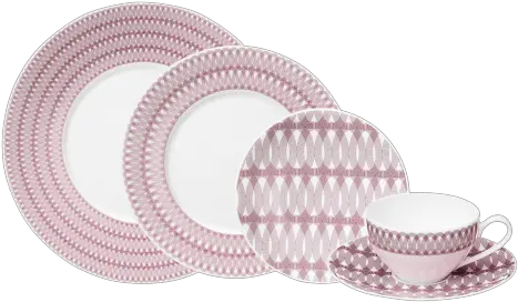 Set Of 5 Porcelain Pieces Tableware Png Place Setting Png