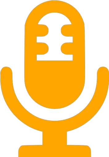 Orange Microphone Icon Microfone Ico Png Radio Microphone Icon