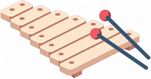 U0027music Instruments Audio Isometric Setu0027 By Alex Ist Wood Png Xylophone Png