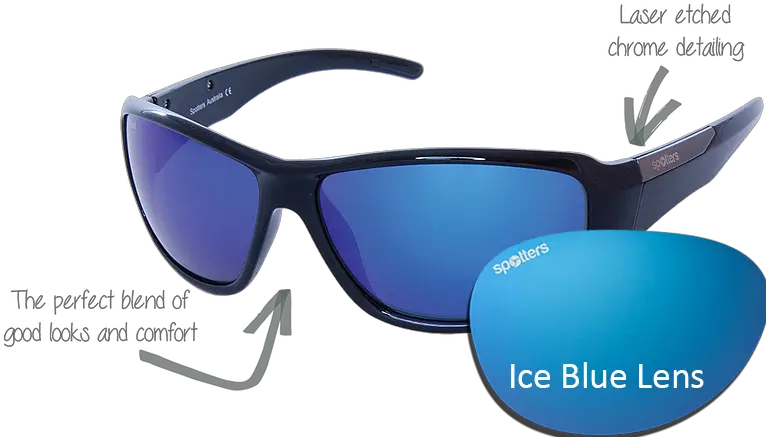 Gloss Black Frame With Ice Blue Sunglasses Png Sunglasses Vector Png