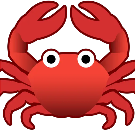 Cropped Crab Emoji Transparent Background Png Crab Png