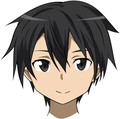 Kirito Face Roblox Sword Art Online Kirito Face Png Kirito Png