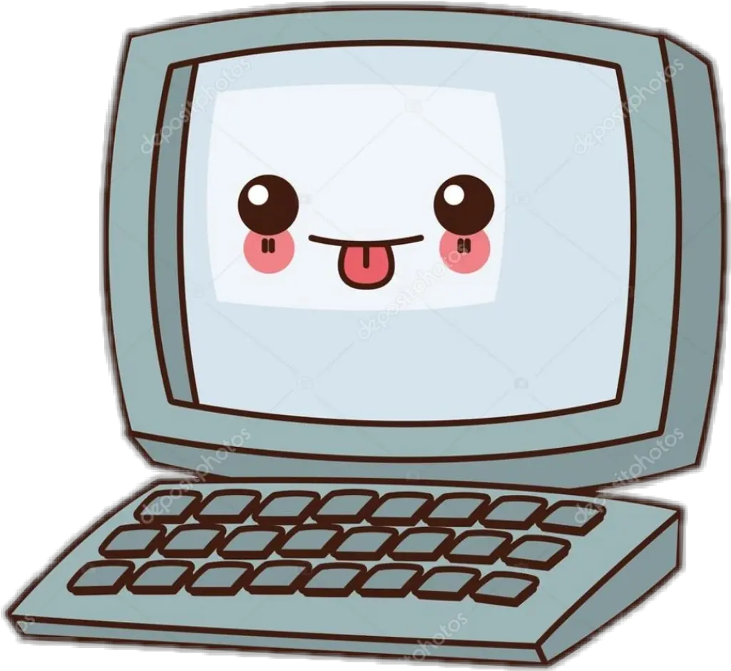 Nalepki Kawaii Komputer Kawaii Computer Icon Clipart Cute Computer Clipart Png Kawaii Icon Png