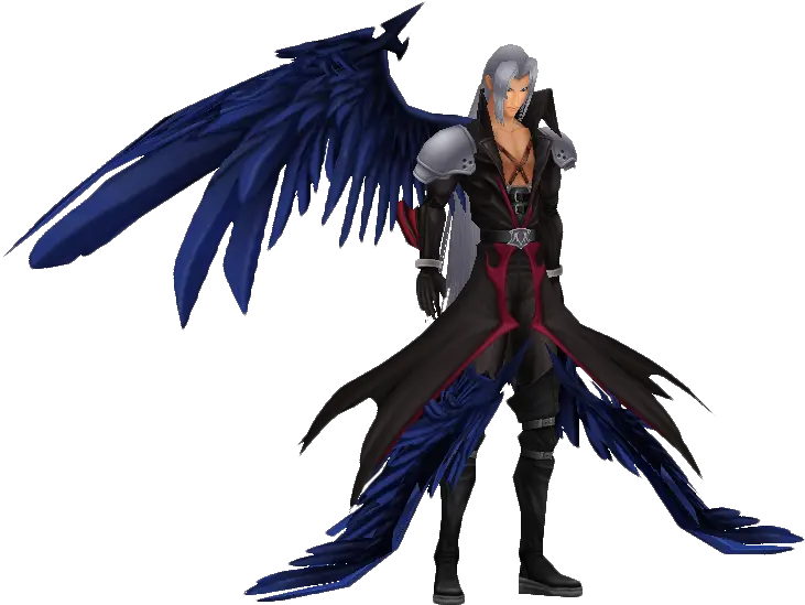 Final Fantasy Vii Remake New Key Visual Sephiroth Wing Kingdom Hearts Png Sephiroth Png