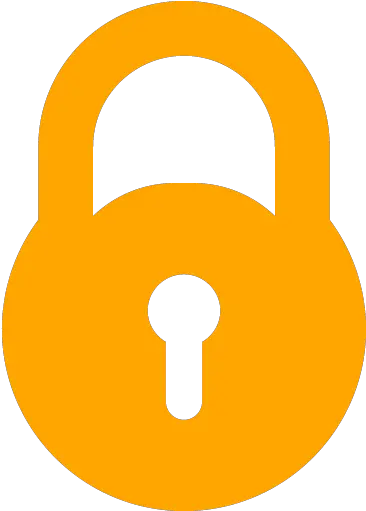 Orange Lock Icon Lock Icon Black Png Lock On Icon