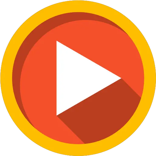 Play Button Free Arrows Icons Orange Video Play Icon Png Play Button Png Transparent