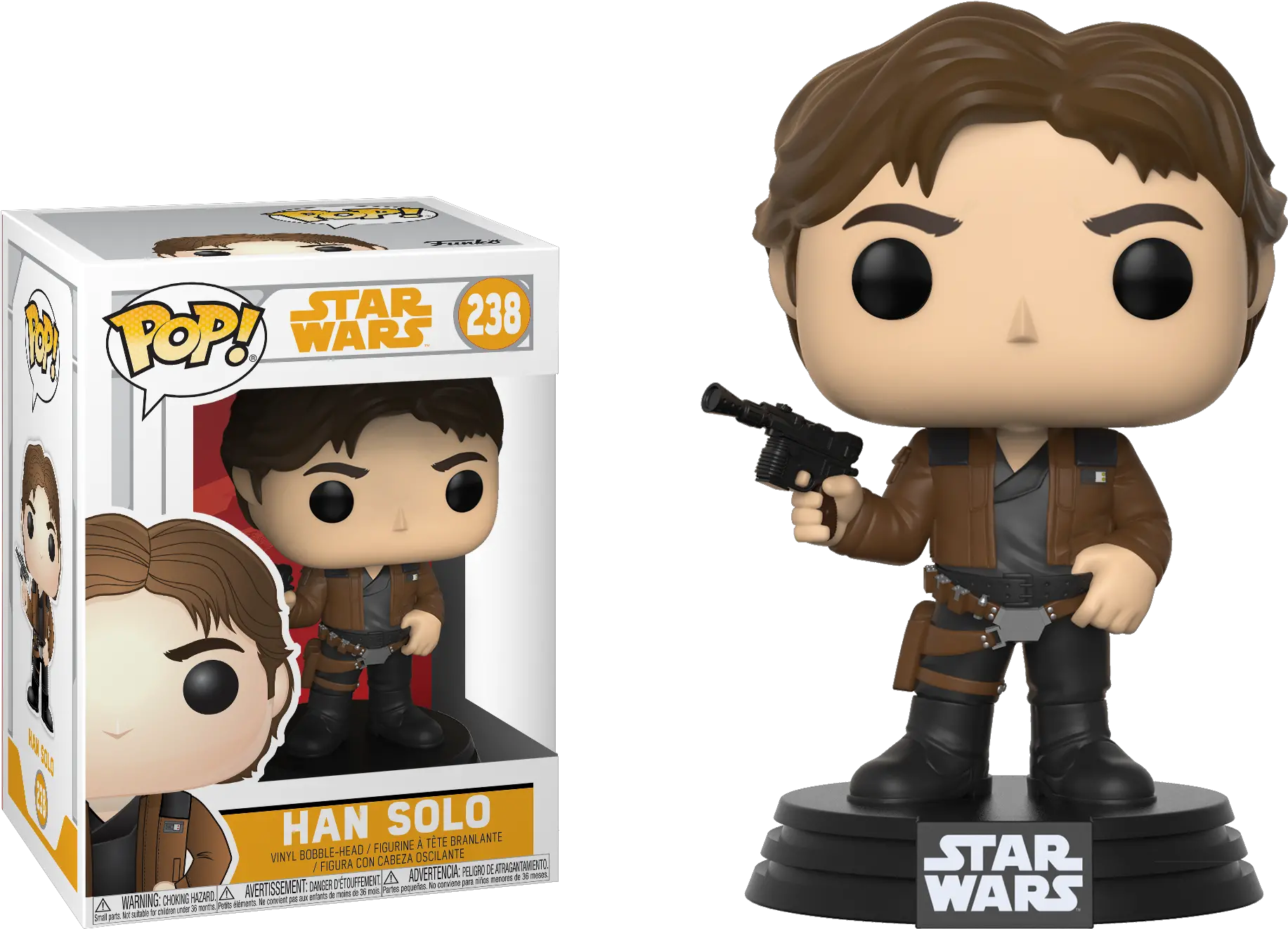 Download Pop Figure Star Wars Han Solo Funko Pop Star Wars Han Solo 238 Png Han Solo Png