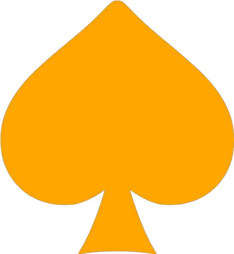 Orange Spades Icon Spades Gray Png Spade Png