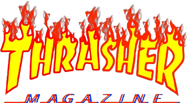 Thrasher Flame Greeting Card Cool Thrasher Png Thrasher Logo Font