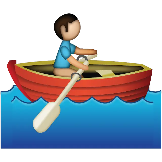 Man Rowing Emoji Rowing Emoji Png Water Emoji Transparent