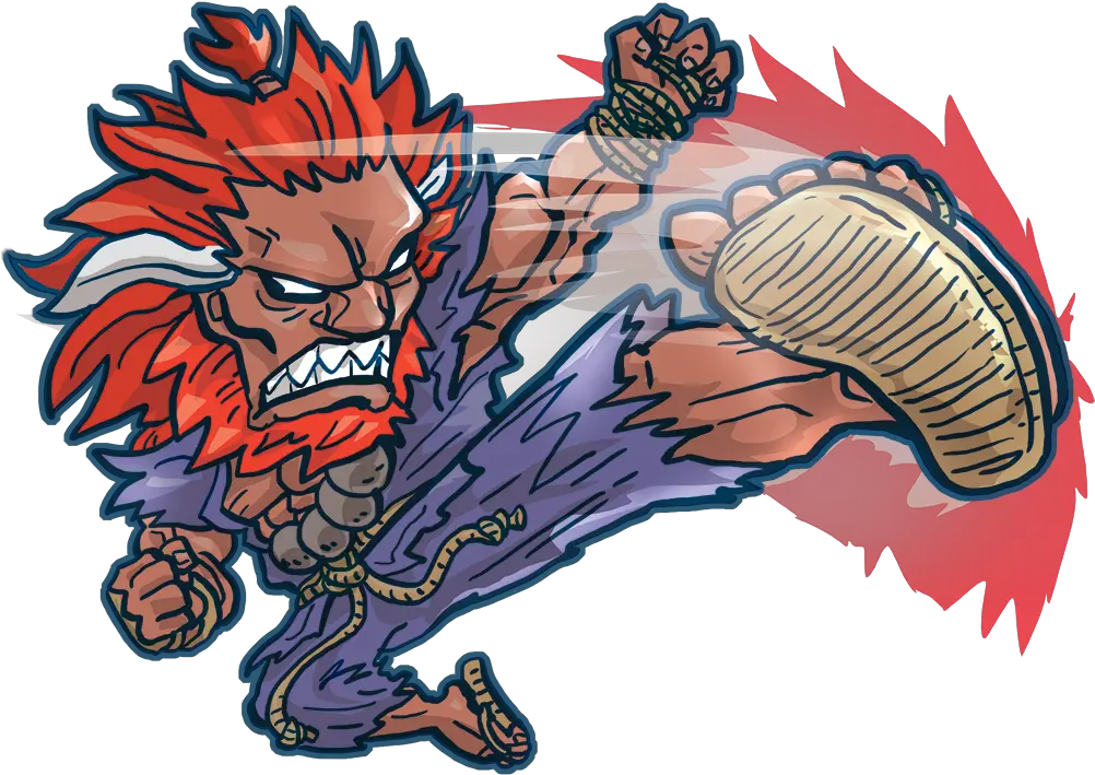 Download Akuma Sfv Oni Kick Oni Full Size Png Image Pngkit Fictional Character Akuma Transparent