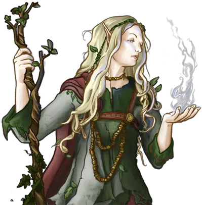 Elf Enchantress Elven Sorceress Png Dark Elf Icon