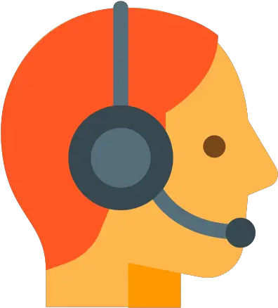 Customer Support Icon In Color Style Customer Service Icon Orange Png Tech Support Icon
