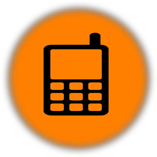 12 Orange Phone Icon Images Yellow Phone Icon Red Phone Orange Mobile Phone For Cv Png Phone Icon Vector png
