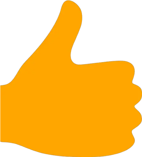 Orange Thumbs Up Icon Free Orange Hand Icons Thumbs Up Icon Yellow Png Thumbs Down Png