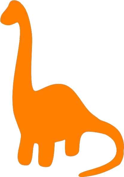 Orange Dinohipng 414594 Pixels Dinosaur Diplodocus Cute Dinosaur Silhouette Png Dino Png