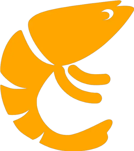 Orange Prawn Icon Free Orange Animal Icons Prawn Logo In Black Png Shrimp Icon Png