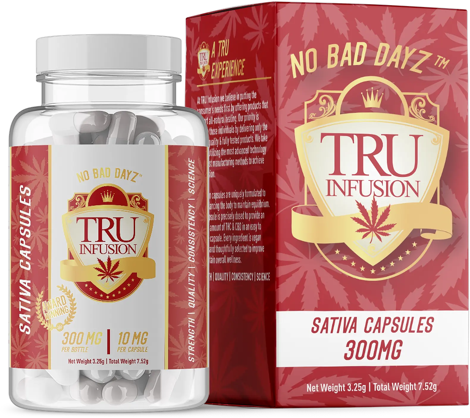 Tru Infusion No Bad Dayz Leafly Tru Infusion Capsules Png Dayz Sickness Icon