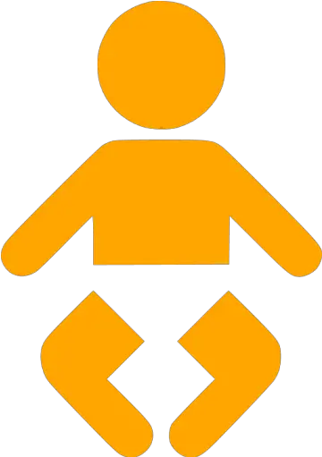 Orange Baby Icon Free Orange Baby Icons Baby Icon Aesthetic Purple Png Baby Footprint Icon png