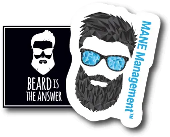 Beard Is The Answer Illustration Png Beard Logo