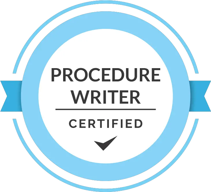 Atr Services Procedure Writer Certification Dot Png Certified Icon Png