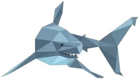 Shark Fin Tooth Low Poly Low Poly Shark Vector Png Fin Png