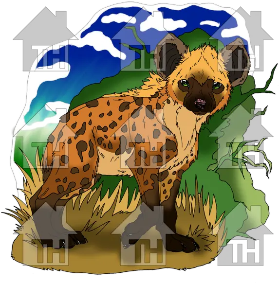 Spotted Hyena Clip Art Png Hyena Png