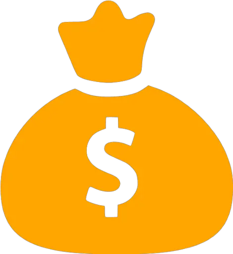 Orange Money Bag Icon Free Orange Money Bag Icons Money Bag Icon Orange Png Bag Png