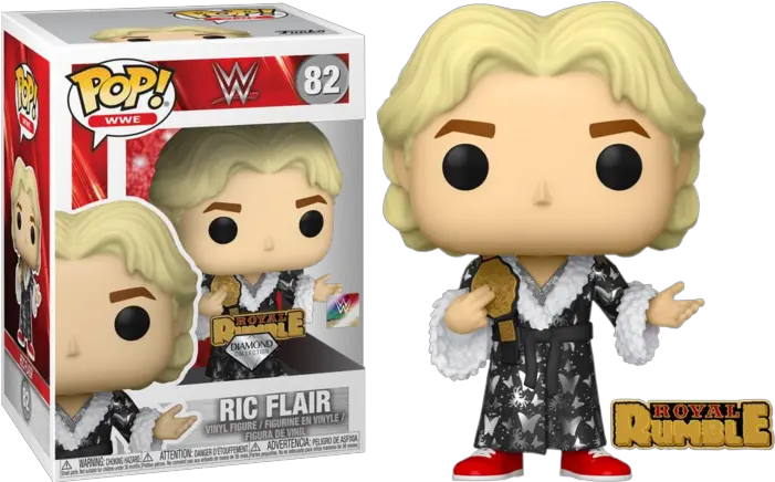 Wwe Ric Flair Royal Rumble U002792 Diamond Glitter Pop Vinyl Figure With Enamel Pin Ric Flair Royal Rumble Funko Pop Png Royal Rumble Png