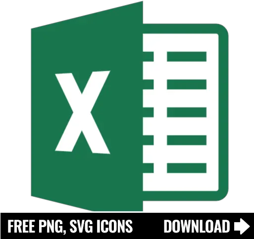 Free Excel Icon Symbol Png Svg Download Excel Flat Icon Svg Excel Icon