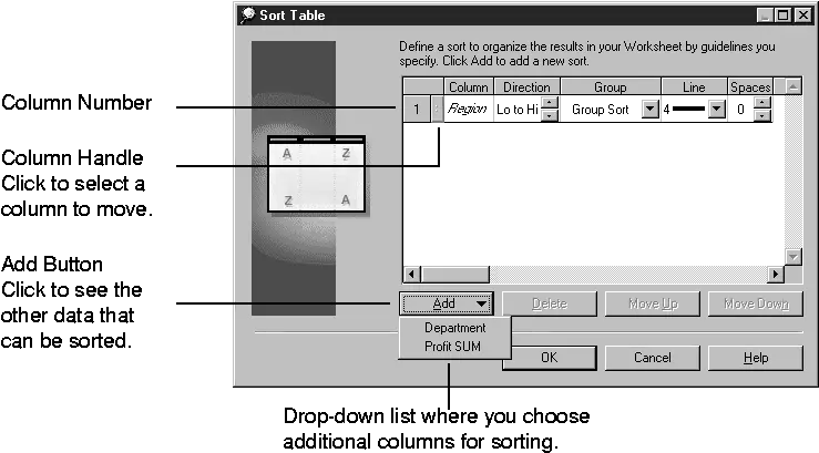 Pivoting Drilling And Sorting Data Vertical Png Sort Column Icon