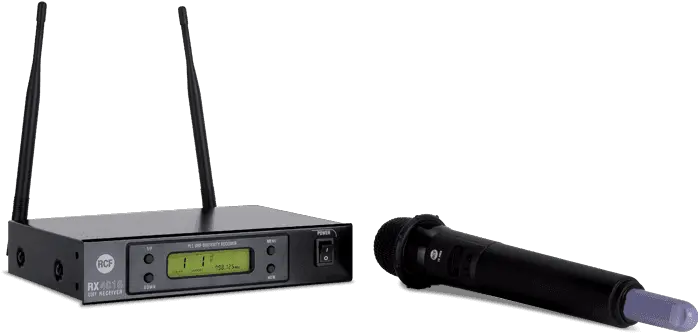 Uhf Wireless Microphones Rcf Rx4016 Png Radio Mic Png